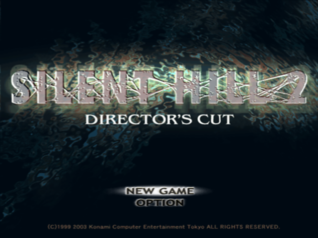 Silent Hill 2 : Director's Cut — Title screen