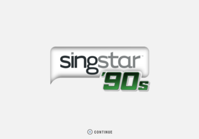 SingStar '90s — Title screen