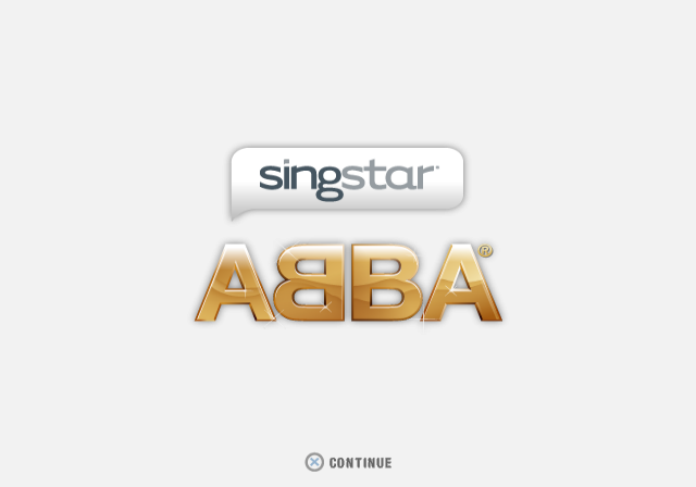 SingStar ABBA — Title screen