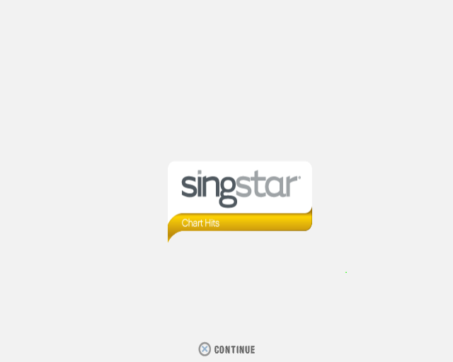 SingStar Chart Hits — Title screen