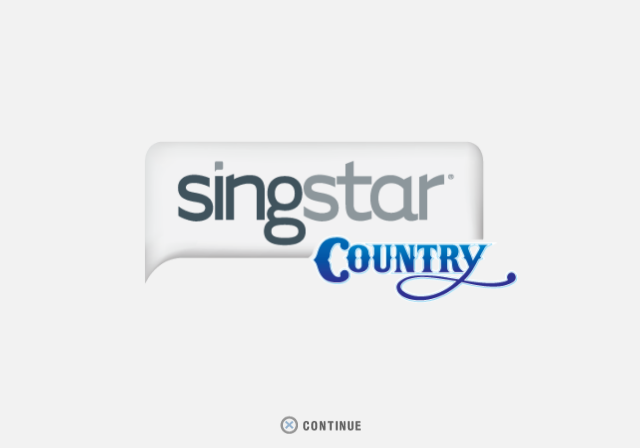 SingStar Country — Title screen