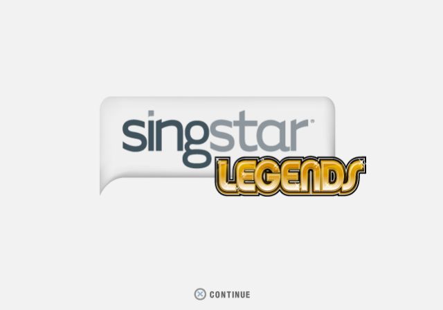 SingStar Legends — Title screen