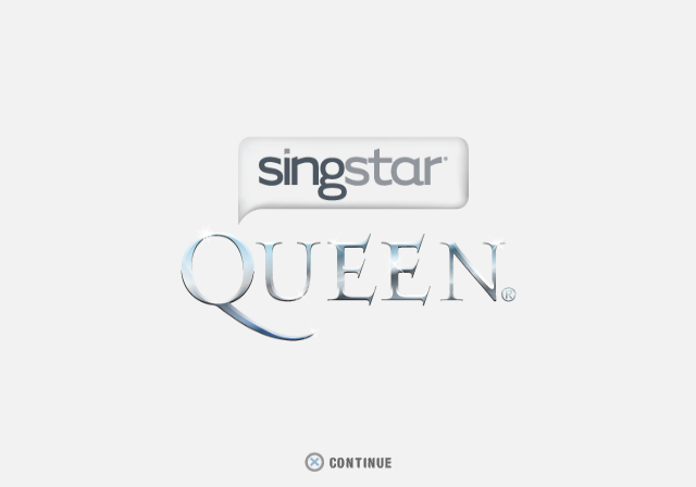 SingStar Queen — Title screen