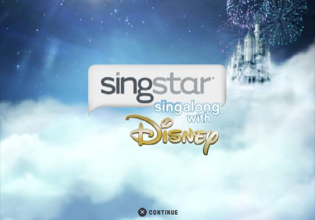 SingStar Singalong with Disney — Title screen