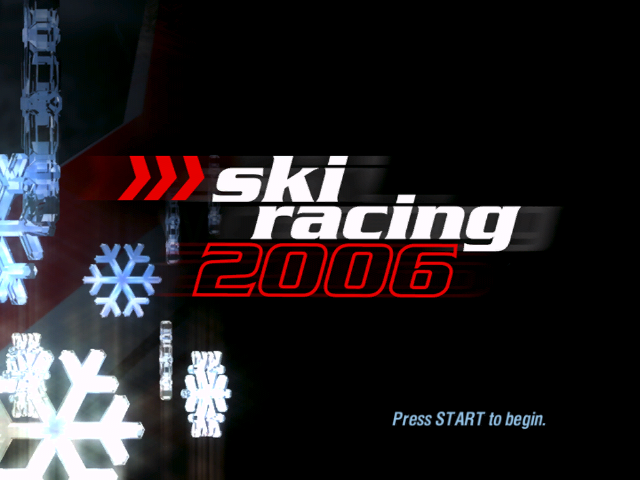 Ski Racing 2006 — Title screen