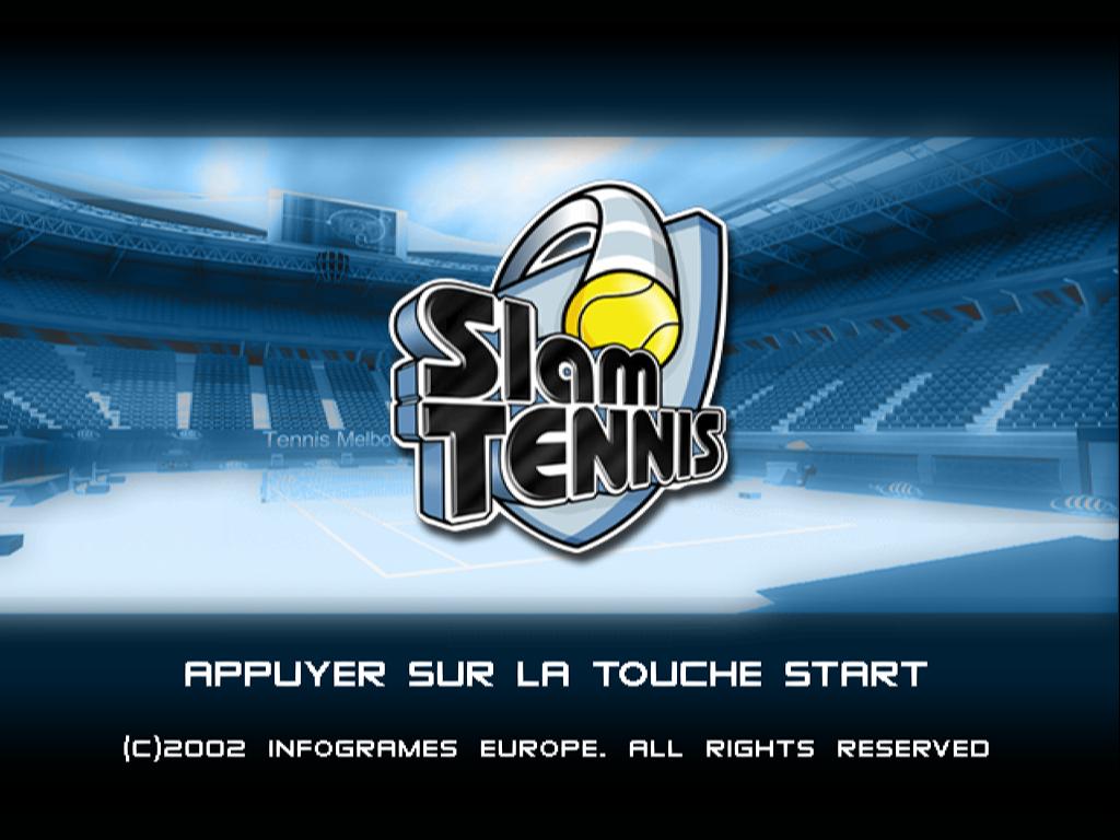 Slam Tennis — Title screen
