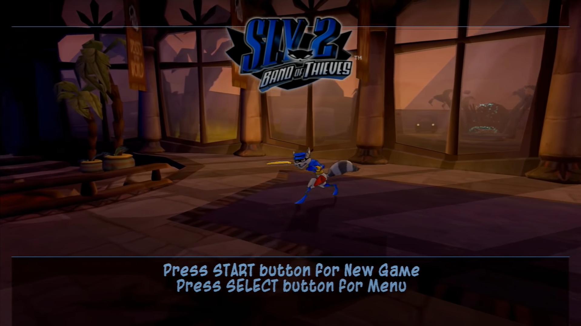 Sly 2 : Band of Thieves — Title screen