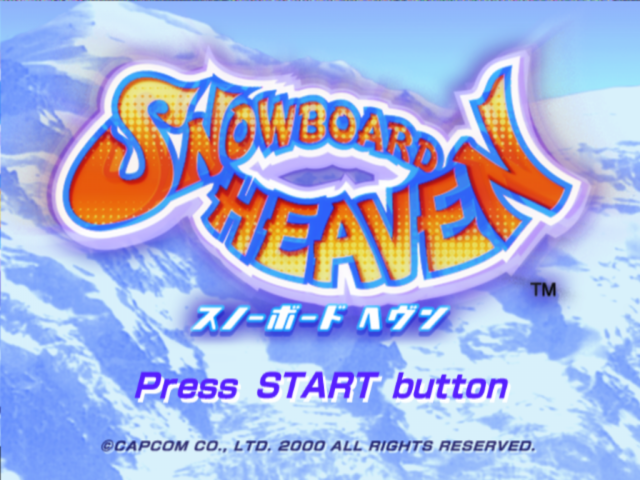 Snowboard Heaven — Title screen