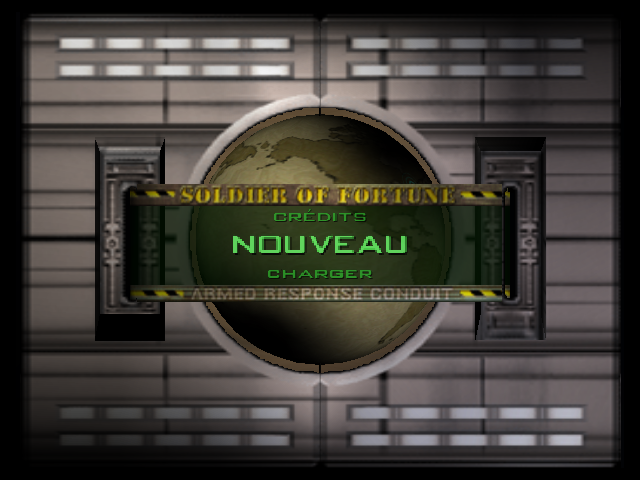 Soldier of Fortune : Gold Edition — Title screen