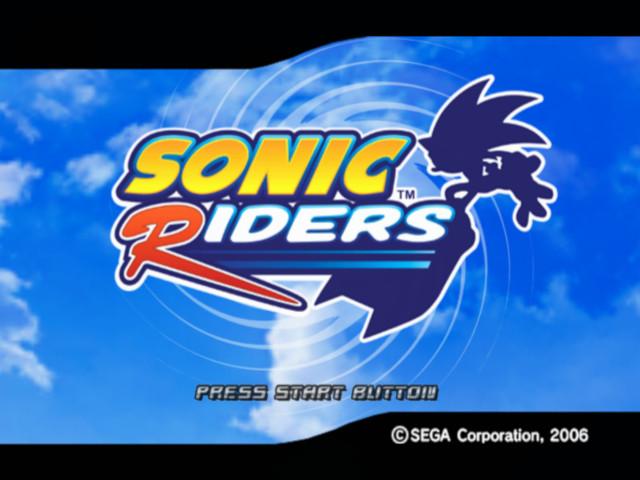 Sonic Riders — Title screen