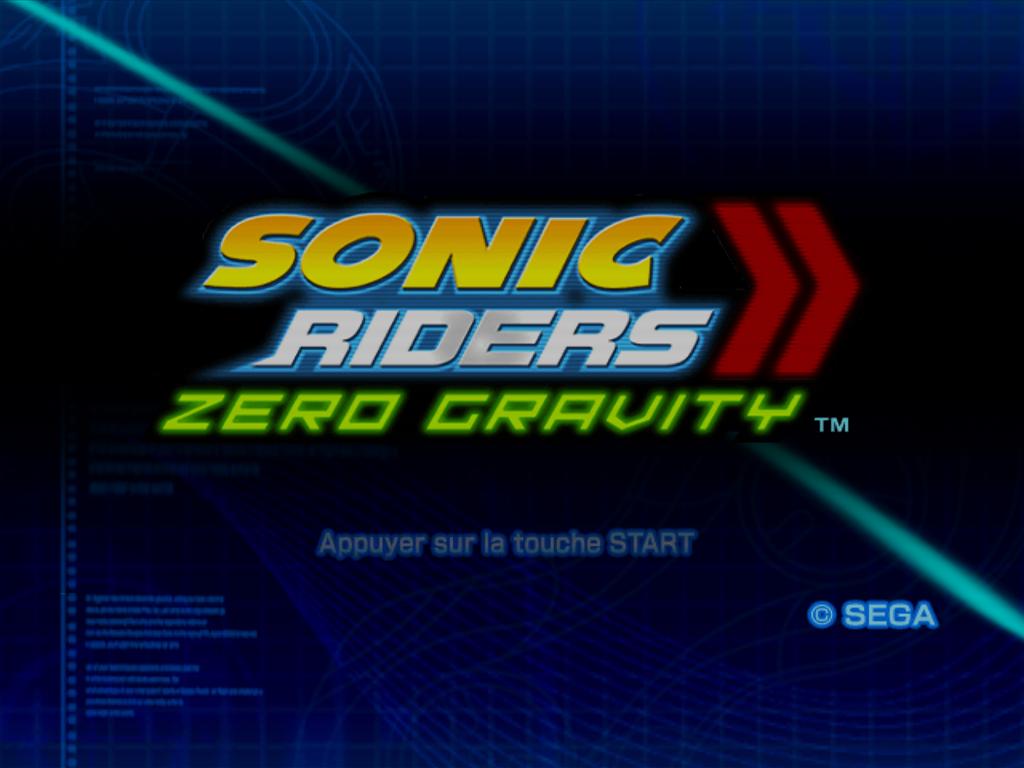 Sonic Riders : Zero Gravity — Title screen