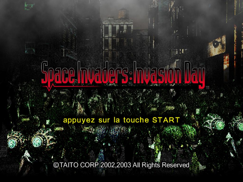 Space Invaders : Invasion Day — Title screen