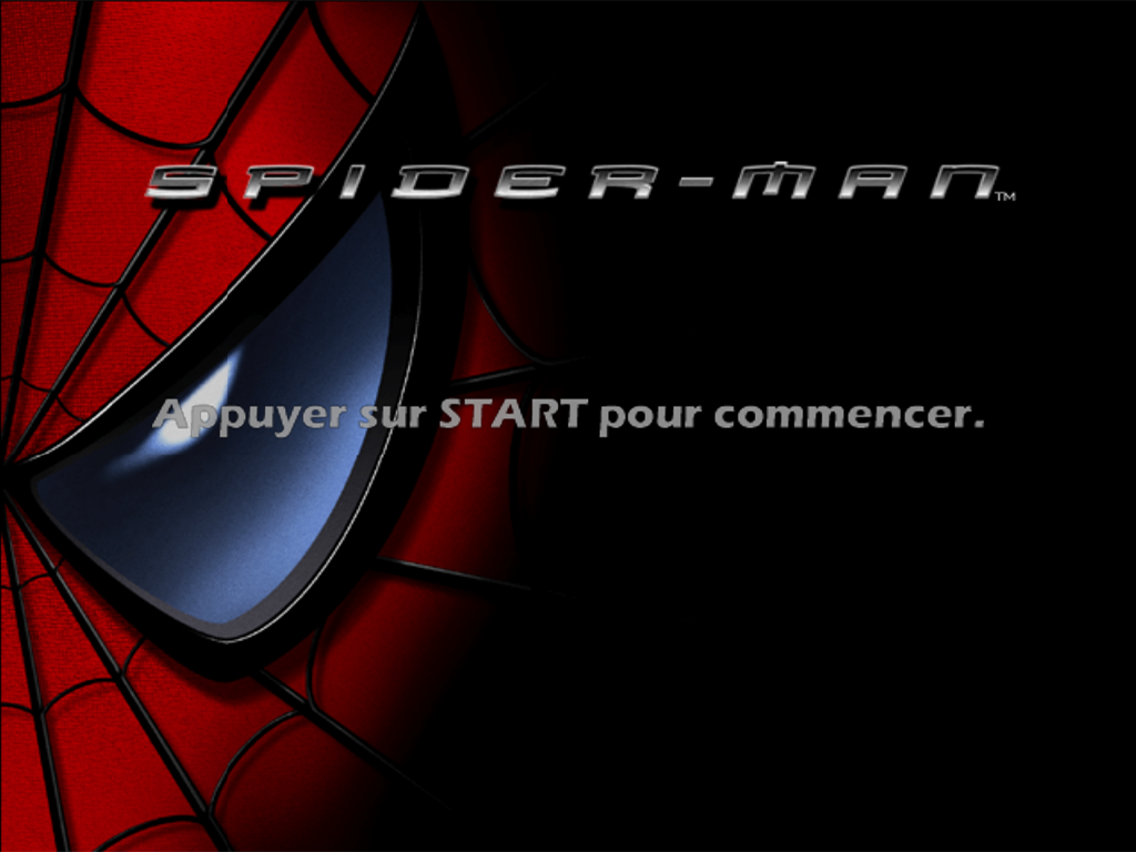 Spider-Man — Title screen