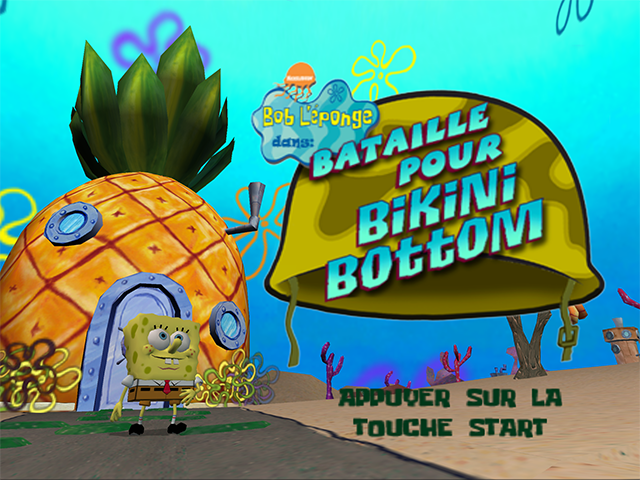 SpongeBob SquarePants in : Battle for Bikini Bottom — Title screen