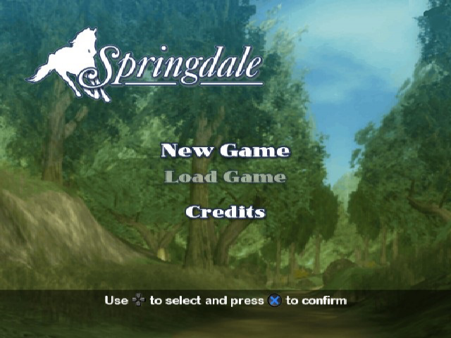 Springdale — Title screen