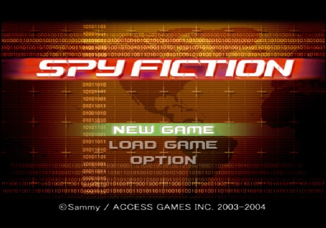 Spy Fiction — Title screen