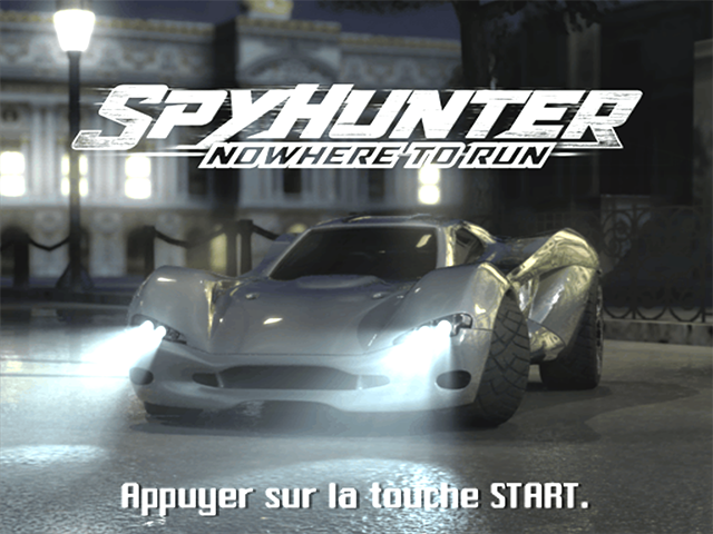 Spy Hunter : Nowhere To Run — Title screen
