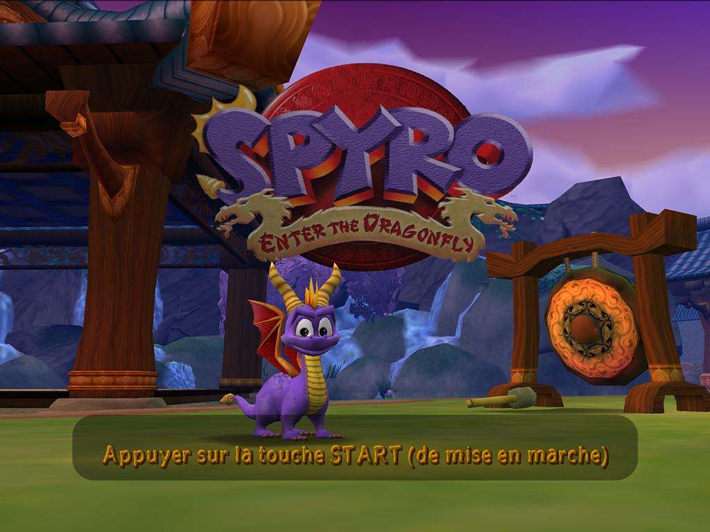 Spyro : Enter the Dragonfly — Title screen