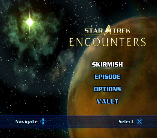 Star Trek : Encounters — Title screen