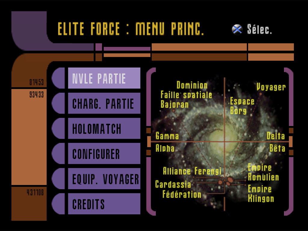 Star Trek : Voyager, Elite Force — Title screen