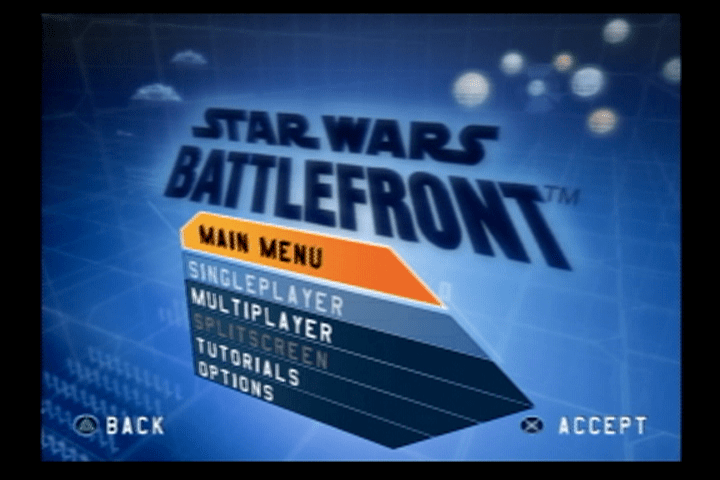 Star Wars : Battlefront — Title screen