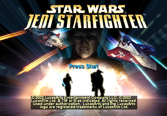 Star Wars : Jedi Starfighter — Title screen