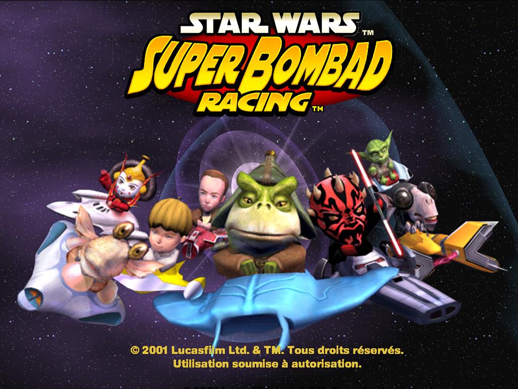 Star Wars : Super Bombad Racing — Title screen