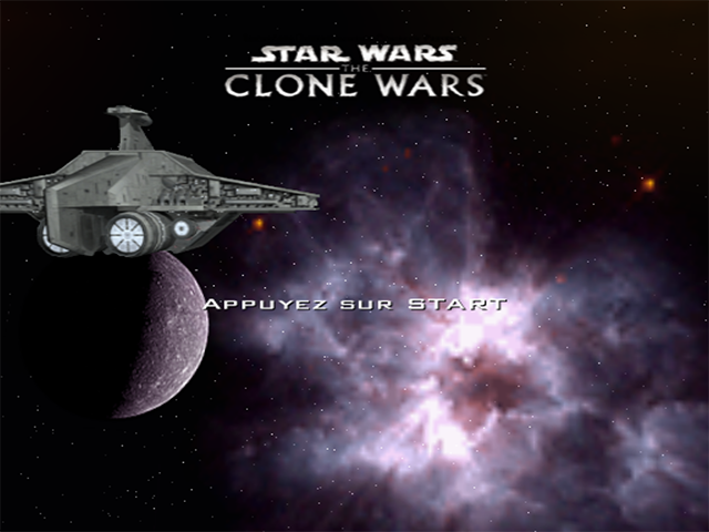 Star Wars : The Clone Wars — Title screen
