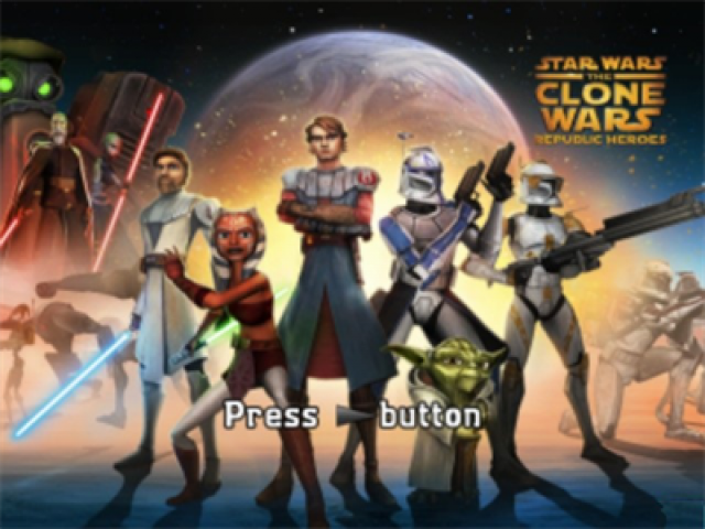 Star Wars : The Clone Wars, Republic Heroes — Title screen