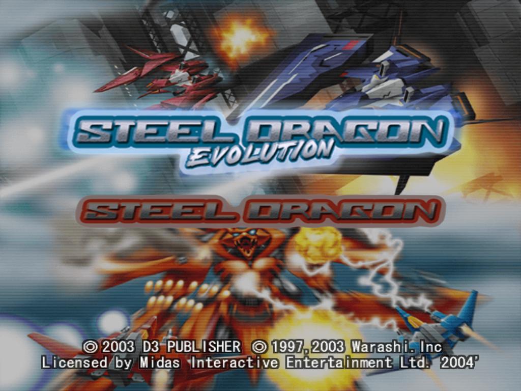 Steel Dragon EX — Title screen
