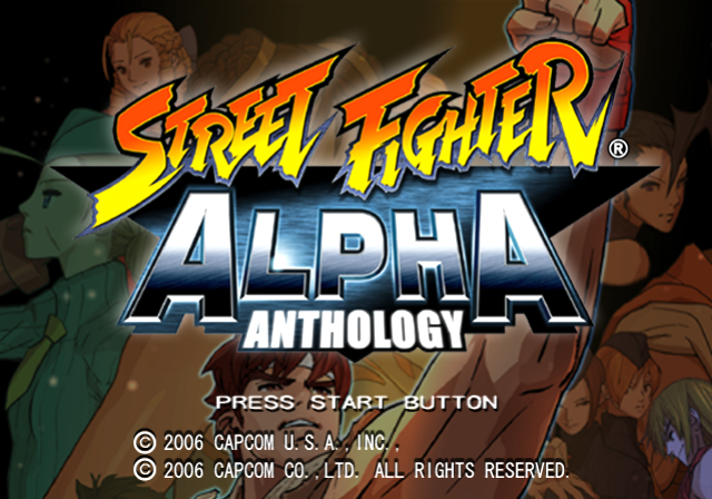 Street Fighter Alpha Anthology — Title screen