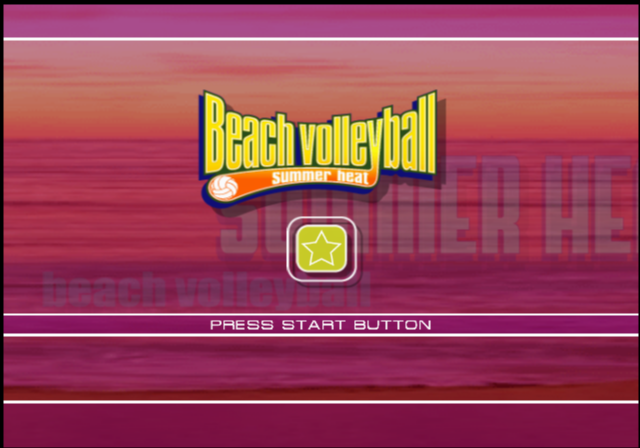 Summer Heat Beach Volleyball — Title screen