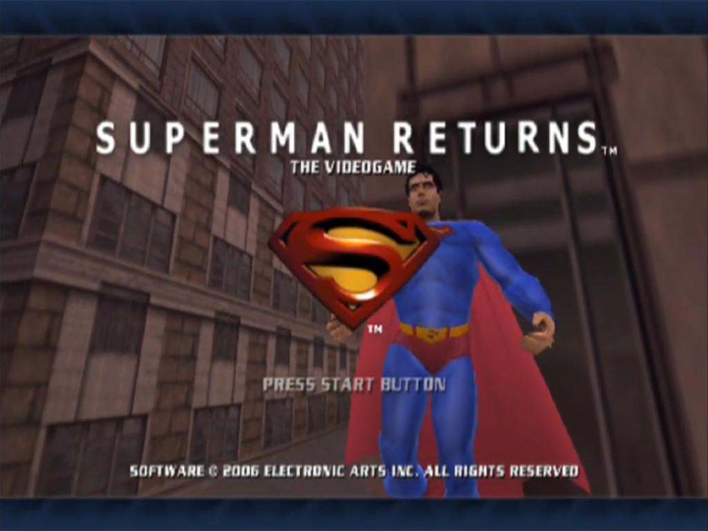 Superman Returns — Title screen