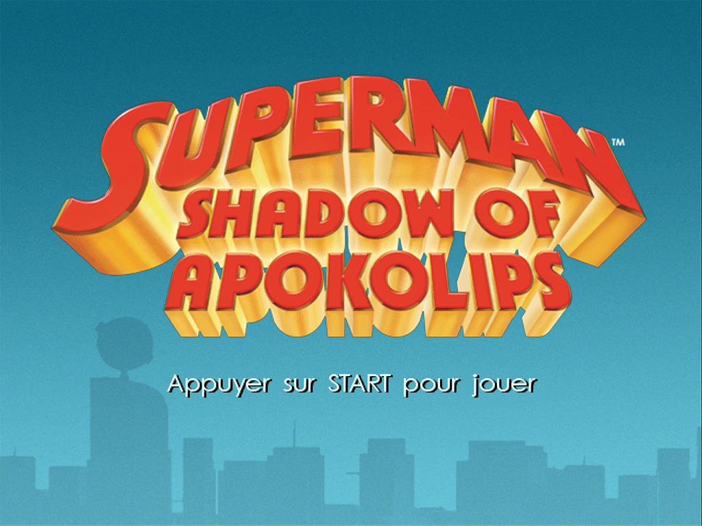 Superman : Shadow of Apokolips — Title screen