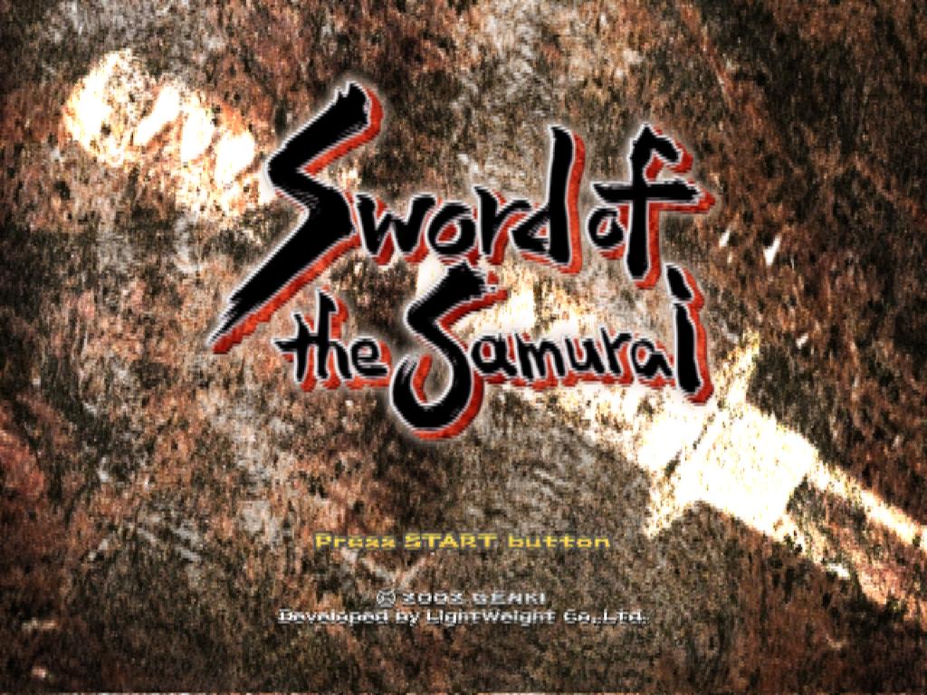 Sword of the Samurai — Title screen