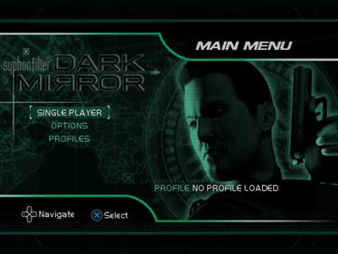 Syphon Filter : Dark Mirror — Title screen