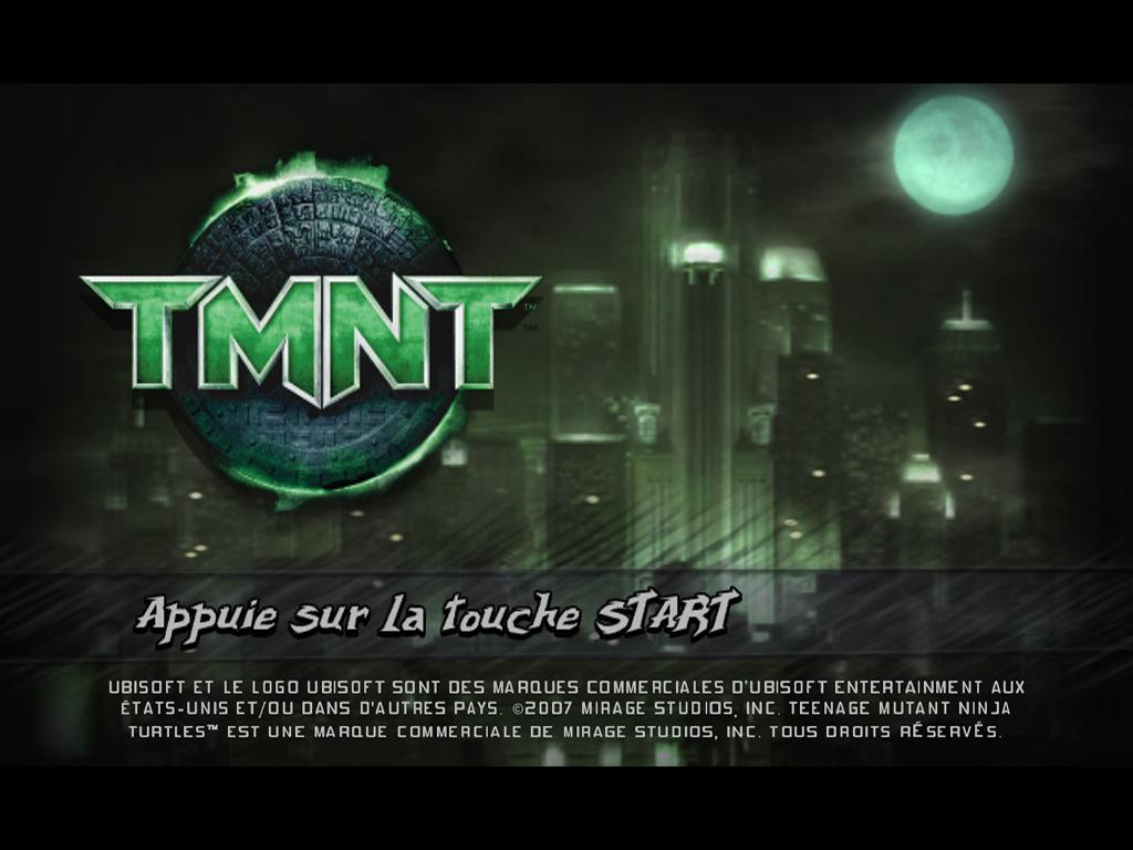 TMNT : Teenage Mutant Ninja Turtles  — Title screen