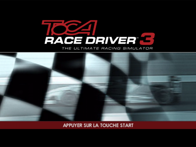 TOCA Race Driver 3 : The Ultimate Racing Simulator — Title screen