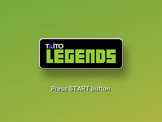 Taito Legends — Title screen