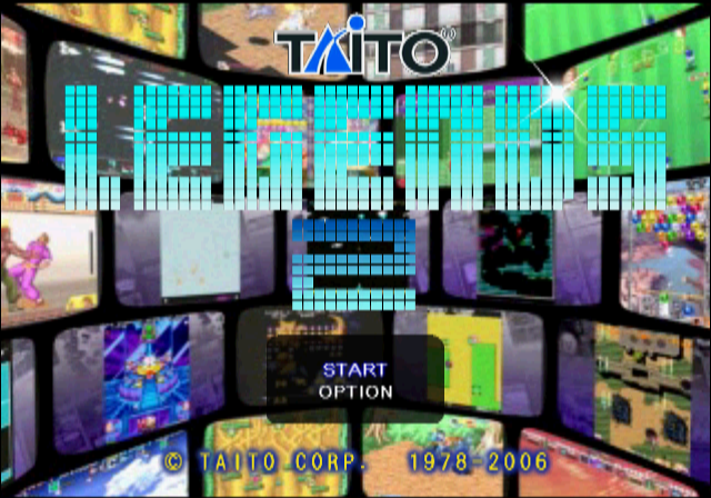 Taito Legends 2 — Title screen