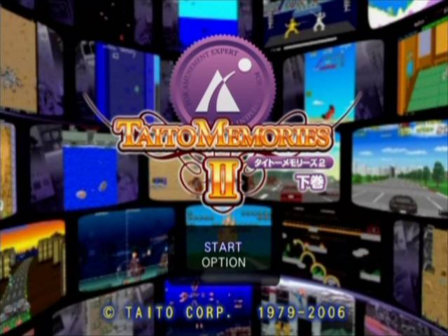 Taito Memories II : Gekan — Title screen