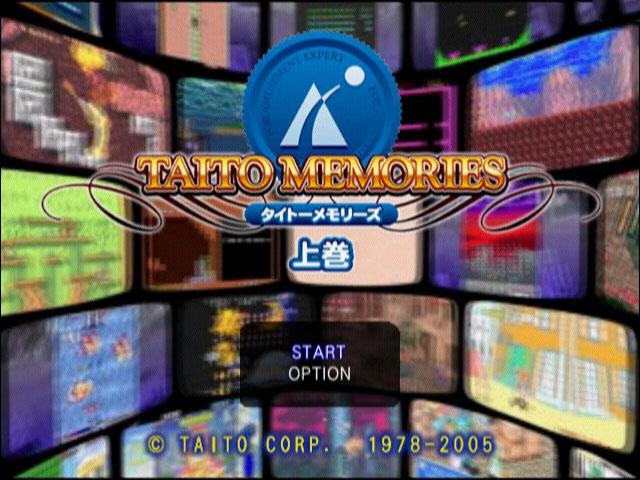 Taito Memories : Joukan — Title screen