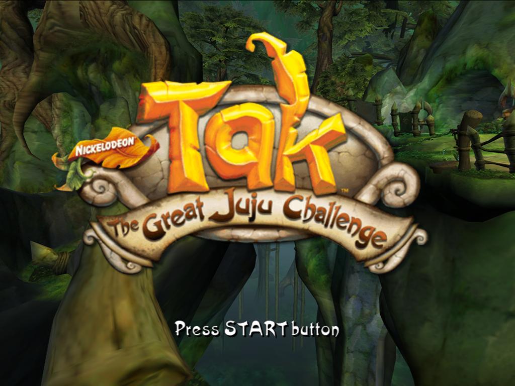 Tak : The Great Juju Challenge — Title screen
