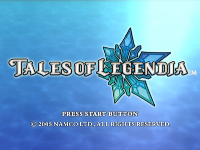 Tales of Legendia — Title screen