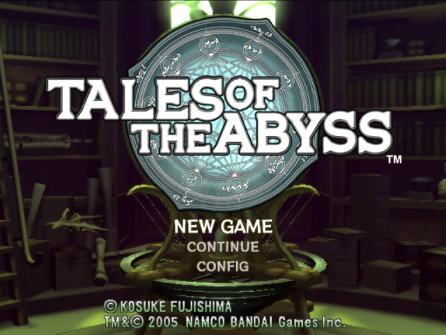 Tales of the Abyss — Title screen
