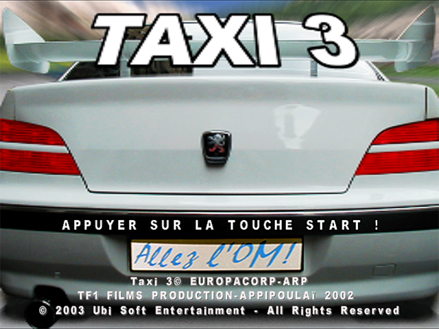 Taxi 3 — Title screen