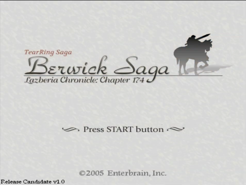 Tear Ring Saga Series : Berwick Saga, Lazberia Chronicle Chapter 174 — Title screen