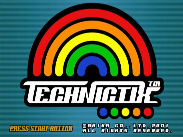 Technictix — Title screen