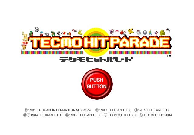 Tecmo Hit Parade — Title screen