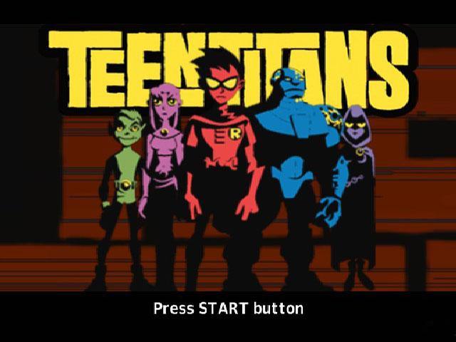 Teen Titans — Title screen